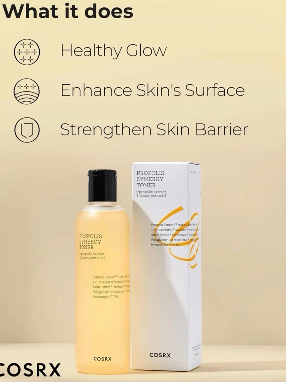 COSTX Propolis Synergy Toner - Honey Yellow Facial Toner